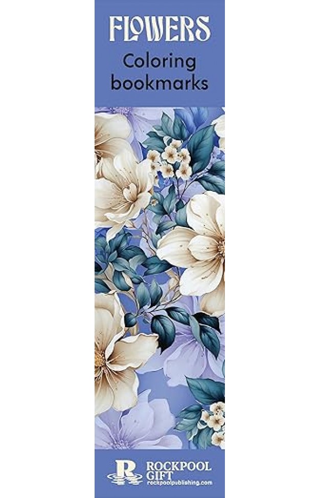Flowers Coloring Bookmarks