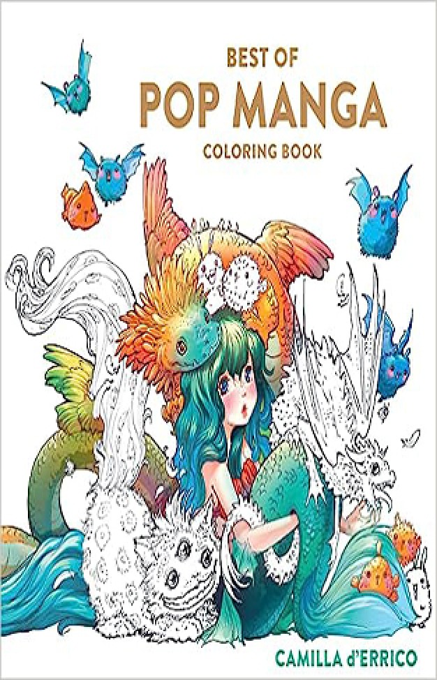 Best of Pop Manga Coloring Book