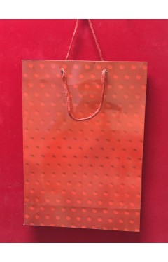 Gift Bag Red Rain Winter - 933