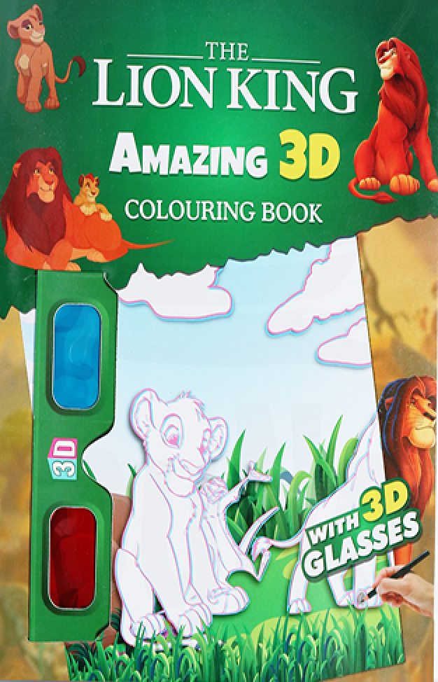 Disney The Lion King Amazing 3D Colouring Book