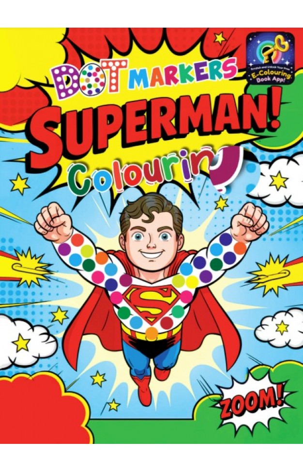 DOT MARKERS SUPERMAN COLOURING