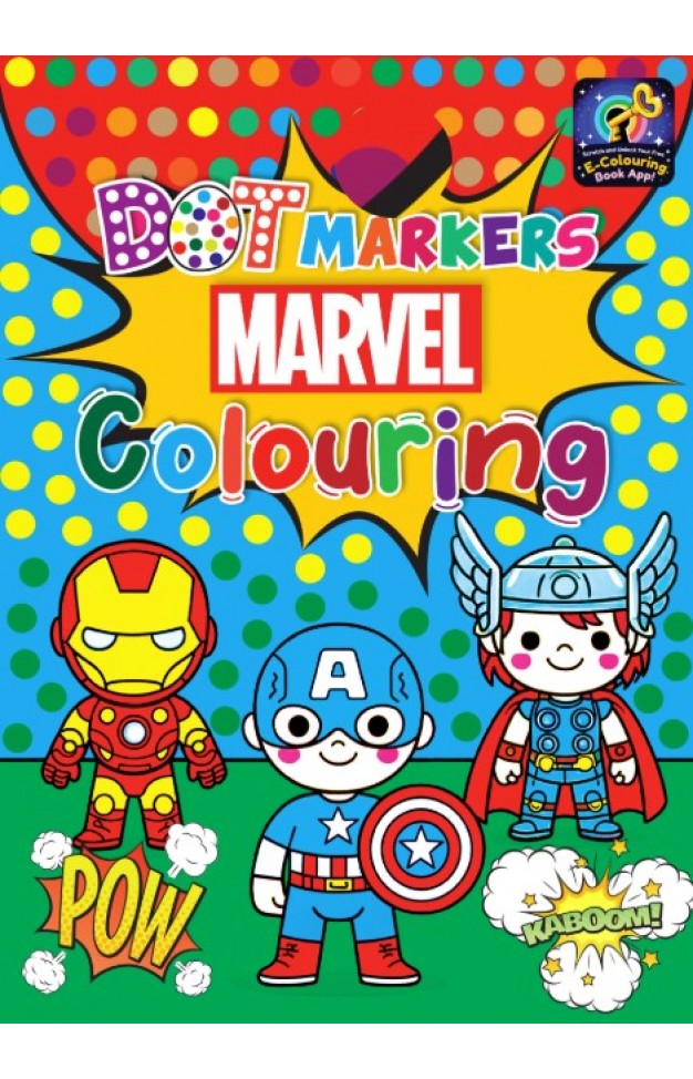 DOT MARKERS MARVEL COLOURING