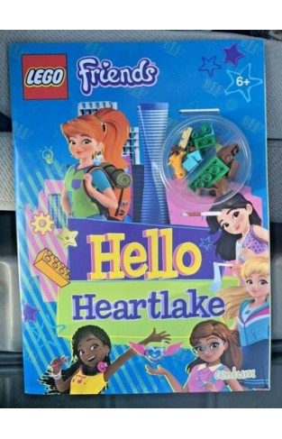 NEW Lego Friends HELLO HEARTLAKE Activity Book + Mini Figure