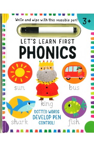 Let's Learn First Phonics Write and Wipe with Reusable Pen