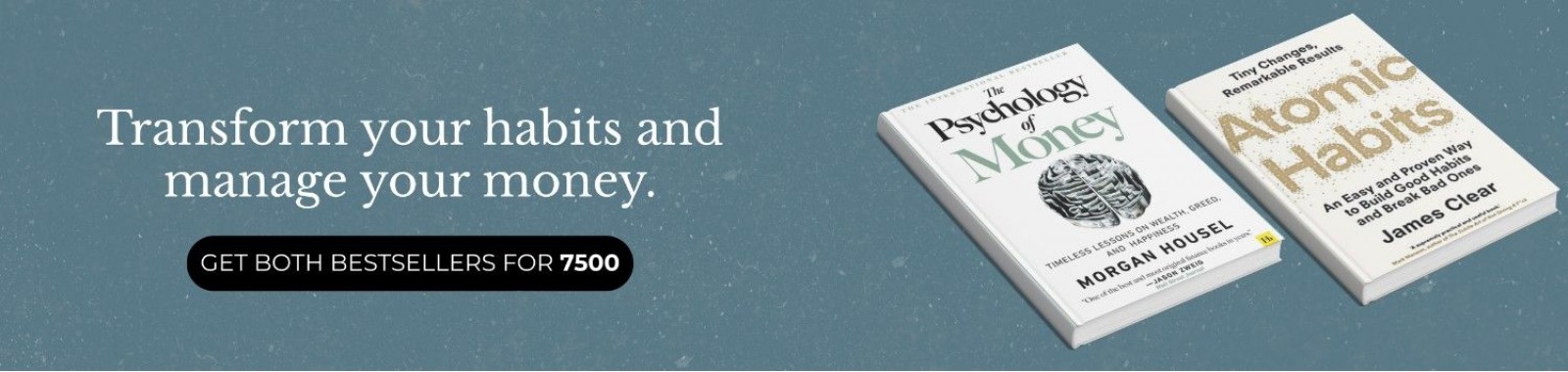 The Psychology of Money and Atomic Habits Value Pack