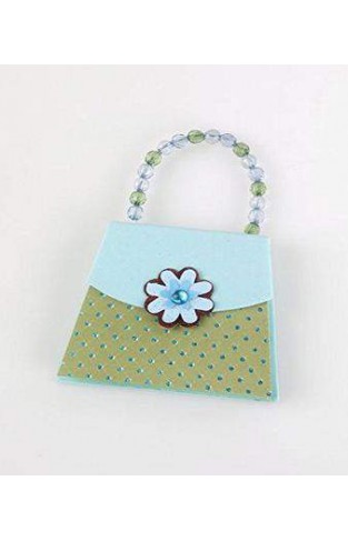 HANDBAG NOTES BLUE & GREEN