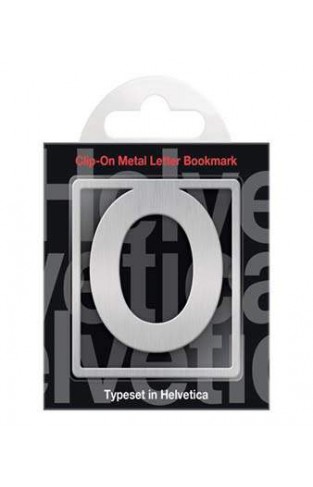 Helvetica Clip-On Letter Bookmark