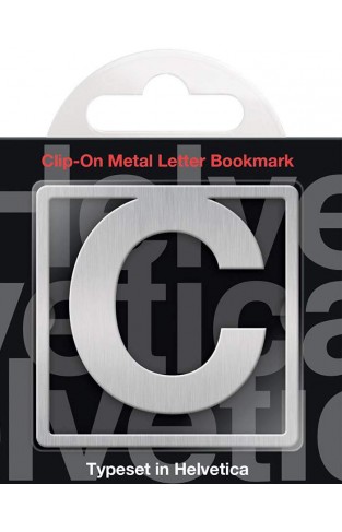 Helvetica Clip-On Letter Bookmark - C