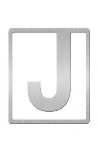 Helvetica Clip-On Letter Bookmark - J