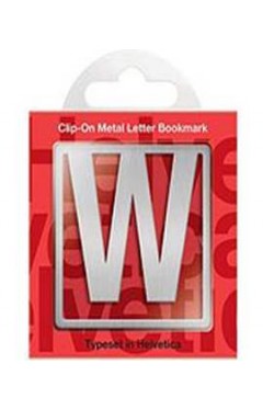 Helvetica ClipOn Letter Bookmark W