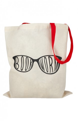 Book Worm Tote Bag