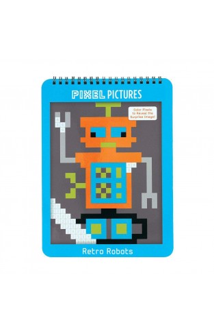 Mudpuppy Retro Robots Pixel Pictures