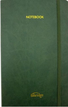 Z  Ashridge A5 PU Rainbow Edge Lined Notebook Olive  